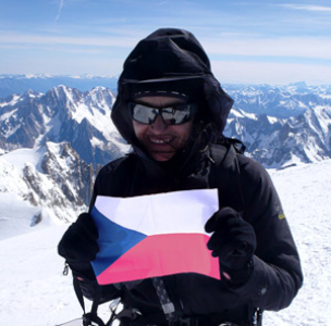 Lucie Výborná na Mont Blanc