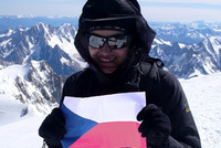 Lucie Výborná na Mont Blanc Lucie Výborná na Mont Blanc