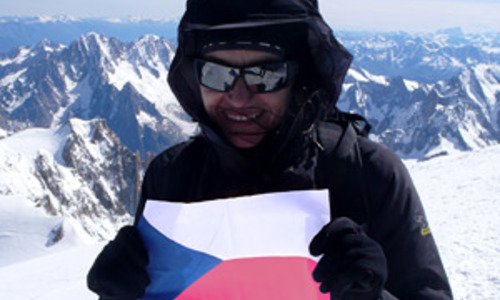 Lucie Výborná na Mont Blanc Lucie Výborná na Mont Blanc