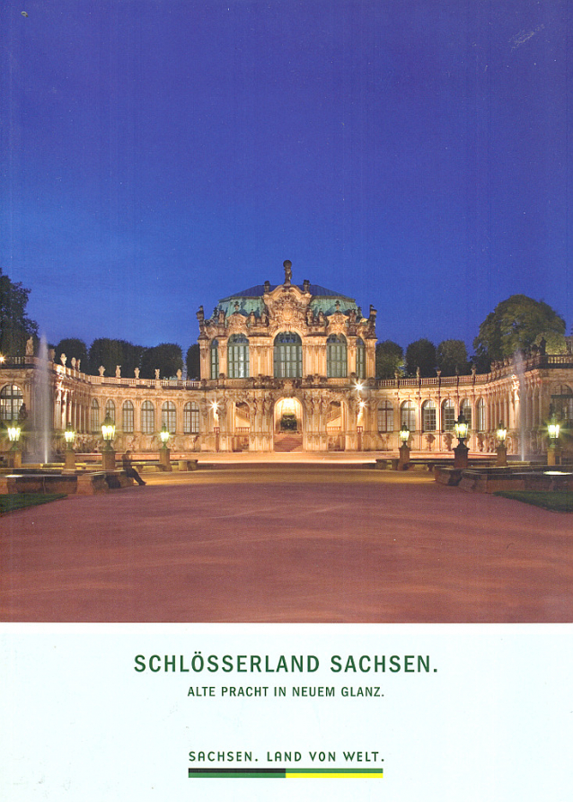 Saské turistické brožury a mapy