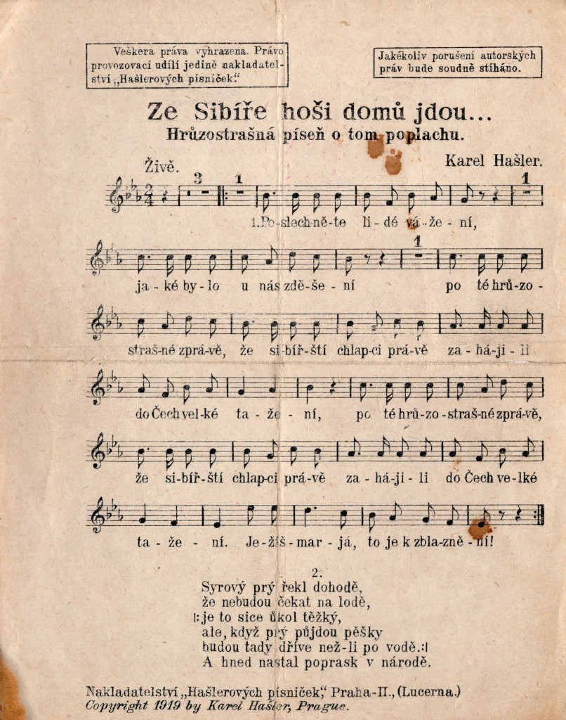 Karel Hašler: Sibiřští chlapci.