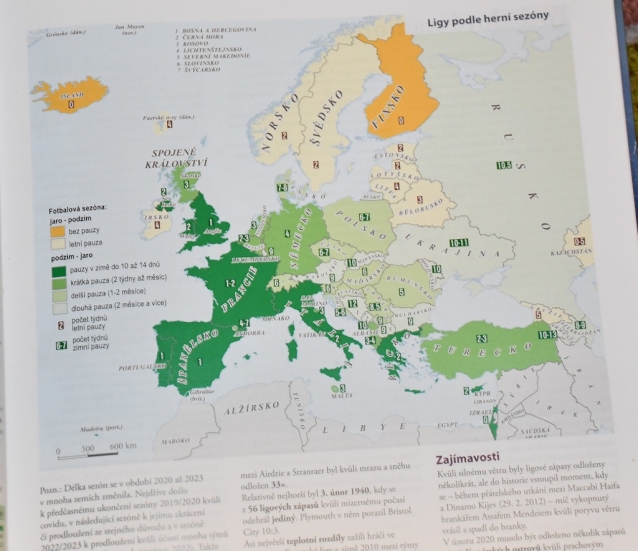 Fotbalový atlas Evropy zobrazuje 101 států na 240 stranách