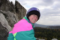 Suché skály po hřebeni Suché skály po hřebeni