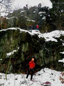 Drytooling v Praze na Kozích hřbetech