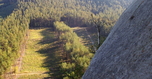 Ještědské panorama na písku