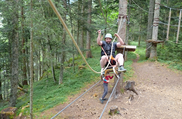 Kletterwelt Kleinarl: lanový park, feráty, flying fox