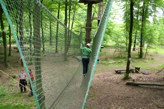 Lanový park Rosenburg v Dolním Rakousku