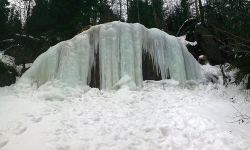 Jizerské hory: Ledopády ve Štolpichu Jizerské hory: Ledopády ve Štolpichu