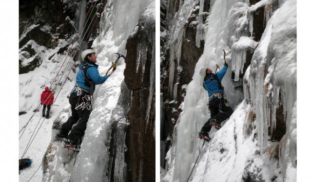 VIDEO Ledové lezení u Kytlice