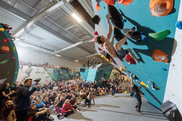 Hangar climbing playground by Adam Ondra