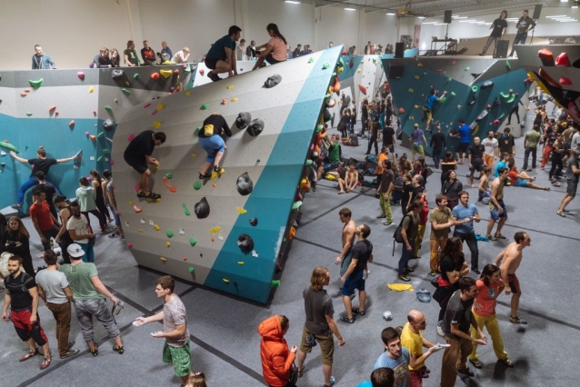 Hangar climbing playground by Adam Ondra