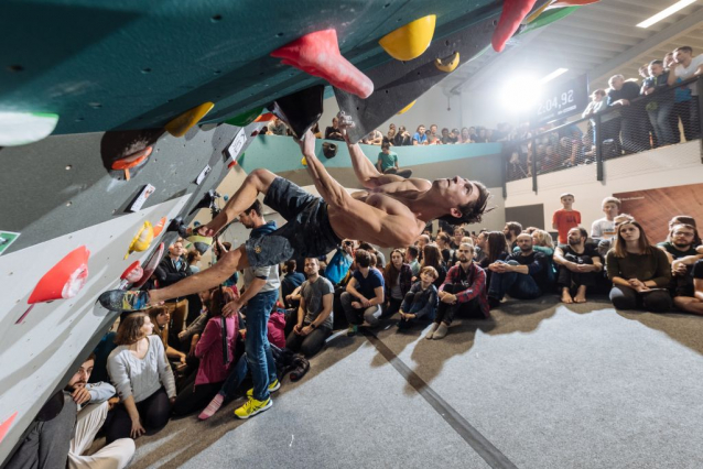 Hangar climbing playground by Adam Ondra