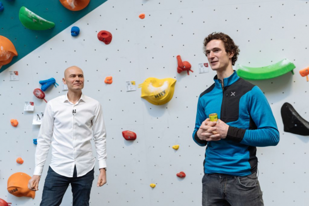 Hangar climbing playground by Adam Ondra