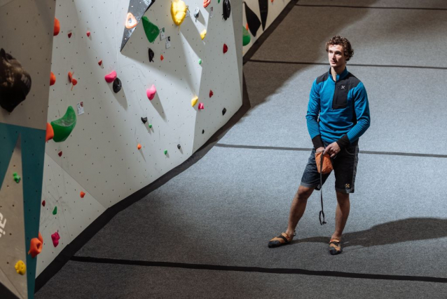 Hangar climbing playground by Adam Ondra