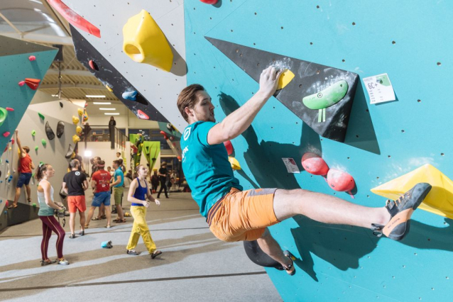 Hangar climbing playground by Adam Ondra