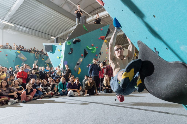 Hangar climbing playground by Adam Ondra