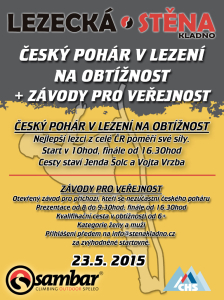 Český pohár v lezení se koná v Kladně