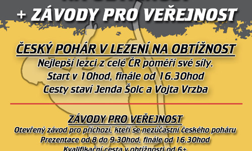 Český pohár v lezení se koná v Kladně Český pohár v lezení se koná v Kladně