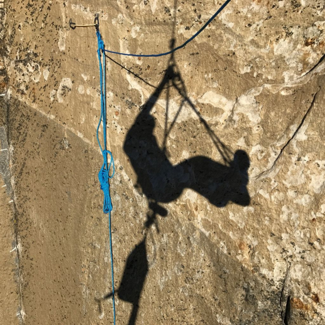 Climber Adam Ondra in the Dawn Wall