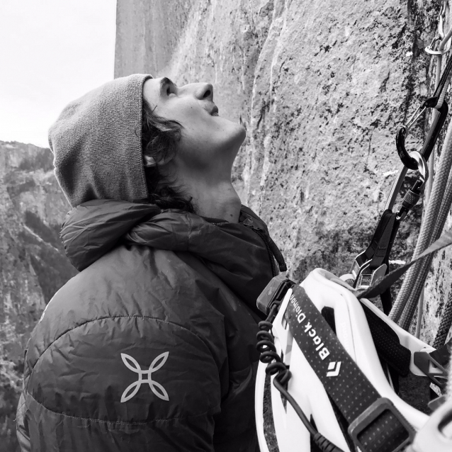 Climber Adam Ondra in the Dawn Wall