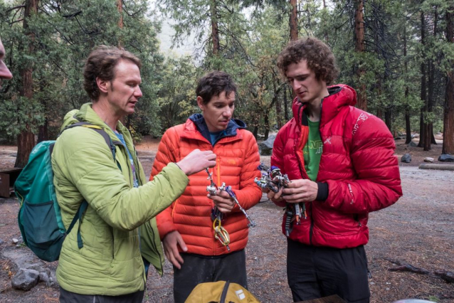 Climber Adam Ondra in the Dawn Wall