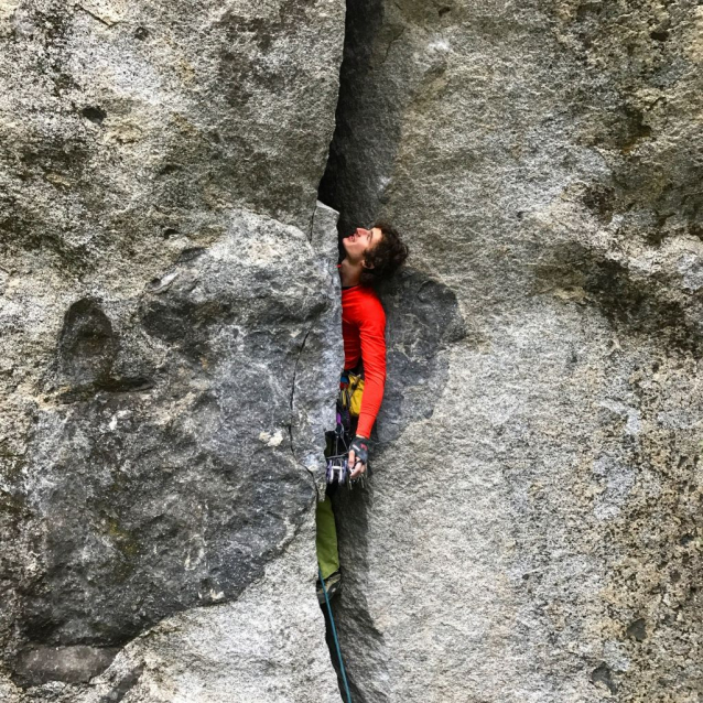 Climber Adam Ondra in the Dawn Wall