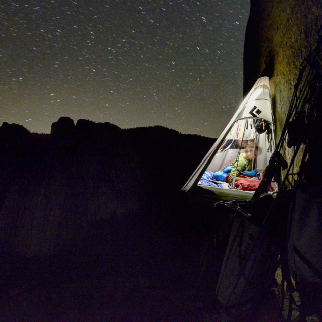 Climber Adam Ondra in the Dawn Wall