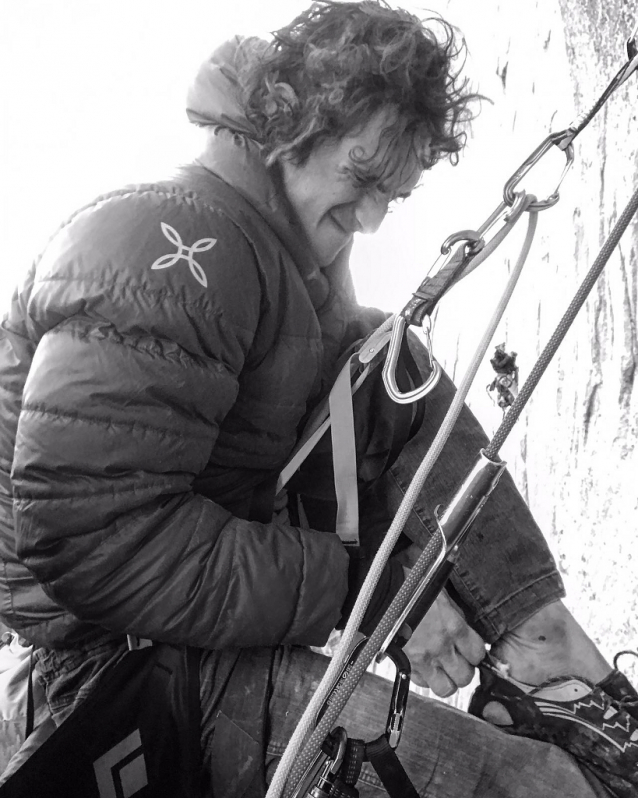 Climber Adam Ondra in the Dawn Wall