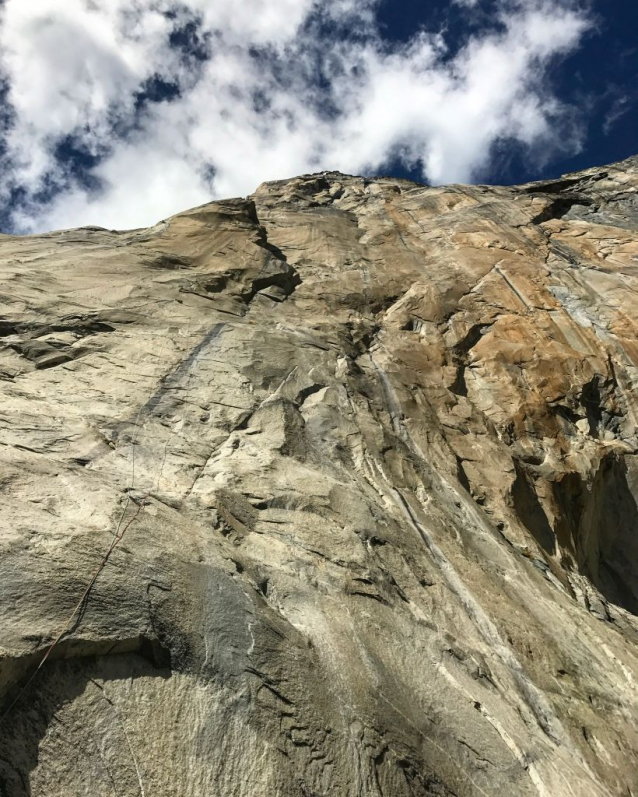 Climber Adam Ondra in the Dawn Wall