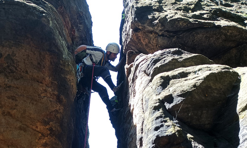Archimedes Alter Weg - normálka v Bielatal Archimedes Alter Weg - normálka v Bielatal