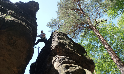 Archimedes Alter Weg - normálka v Bielatal Archimedes Alter Weg - normálka v Bielatal