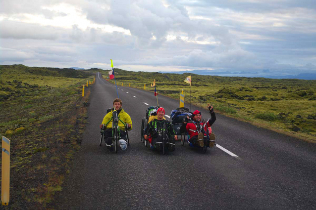 S handbiky kolem Islandu