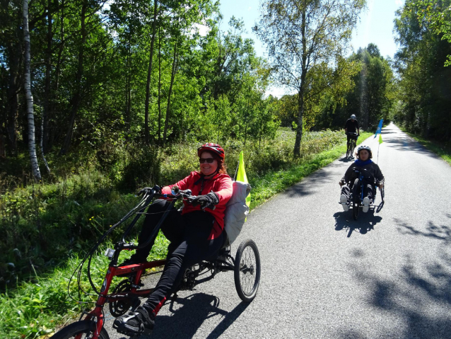 Handbike na podzimní Šumavě