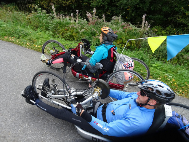 Handbike na podzimní Šumavě