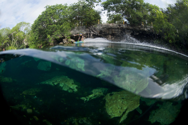 Mexican Morales visits cavernous lakes for The Inframundo Project