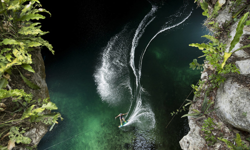 Mexican Morales visits cavernous lakes for The Inframundo Project Mexican Morales visits cavernous lakes for The Inframundo Project