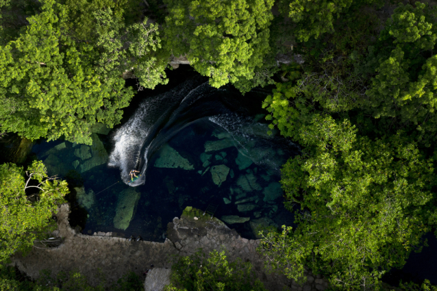 Mexican Morales visits cavernous lakes for The Inframundo Project