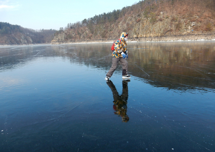 Nejlepší bruslení: Zvíkov, Vltava, Otava