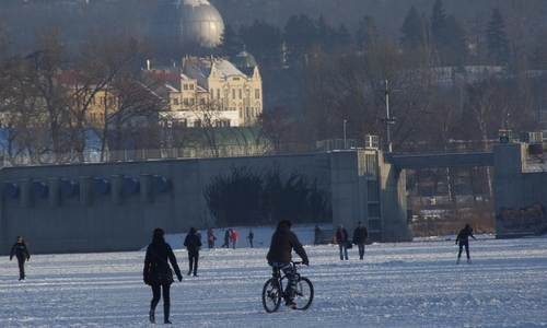 Zamrzlý Libeňský přístav Zamrzlý Libeňský přístav