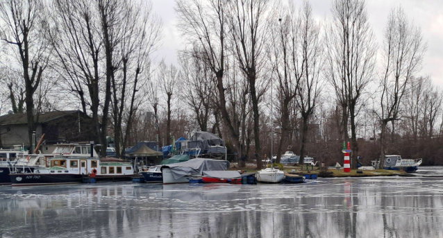 Bruslení na vodě v Libeňském přístavu
