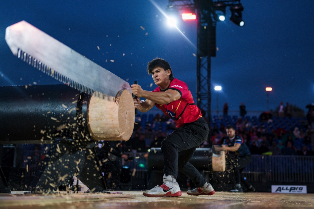 Timbersports: Kamiel Van Raemdonck.
