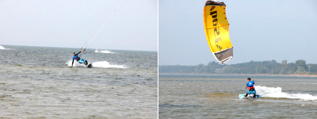 Kiteboardig na hladině i ve vzduchu