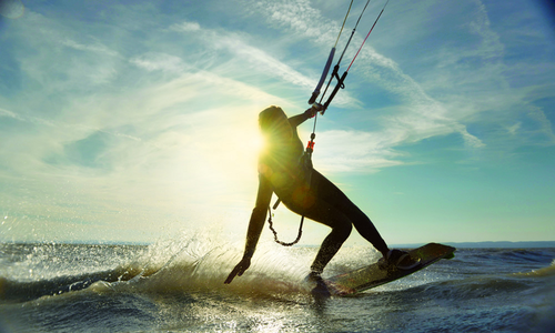 Kiteboardig na hladině i ve vzduchu