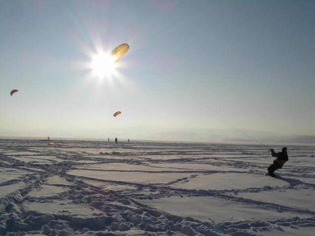 Revíry pro snowkiting na Vysočině