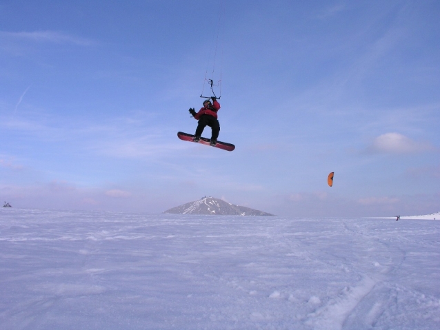 Revíry pro snowkiting na Vysočině