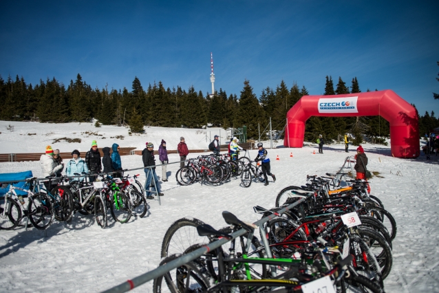 Jesenický zimní triatlon se jel a běžel jako mistrovství republiky