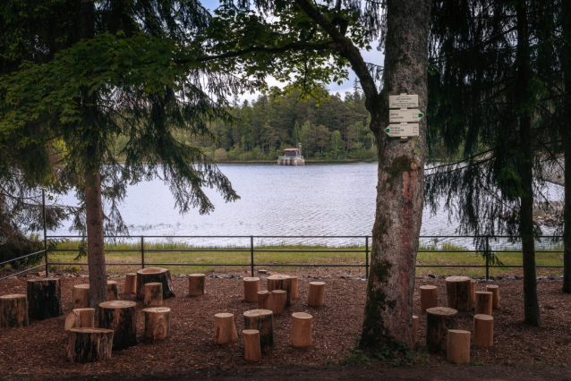 Vyhlídka na přehradu Láz v srdci Brd