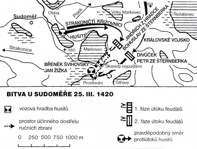 Bitva u Sudoměře ukázala sílu husitů naplno