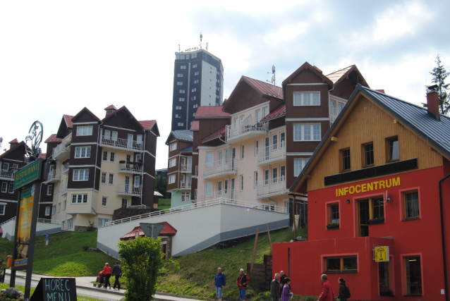 New cable car on Sněžka, Giant Mountains, Czech Republic 