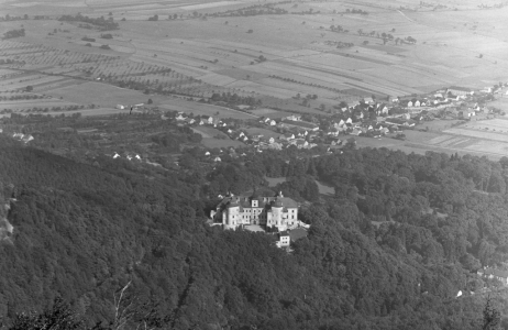 Komořanské jezero pod Krušnými horami